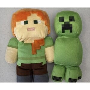 Minecraft Plush Bundle - Alex + Creeper - Lot of 2